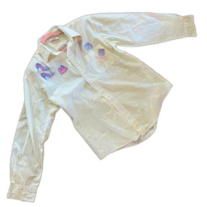 Tia vintage button down top shopping theme western unique shirt